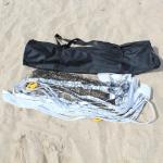PE Knotted Portable Volleyball Net 2.1m Beach Volleyball Set