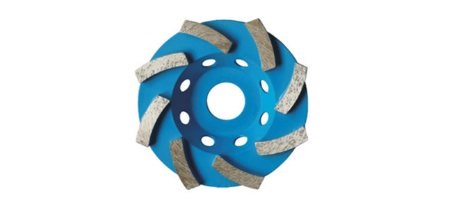 Grit 46 Diamond Single Row Cup Wheel For Concrete Sintered