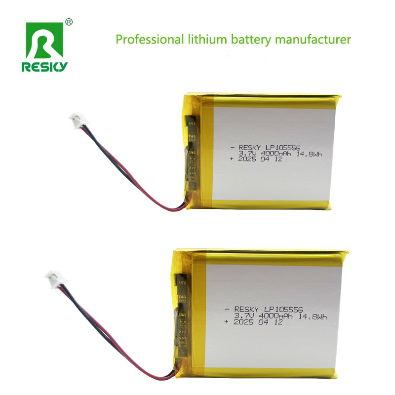 Lithium Ion Cell 105556 3.7v 4000mAh 14.8wh Rechargeable Lithium Ion Polymer Battery