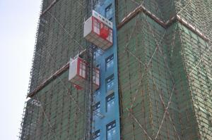 Quality VFD Control, hot dip galvanized 2000kg Construction building hoist , 0-40m/Min Passenger Material Hoist wholesale