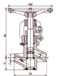 Quality Carbon Steel Electric Valve Actuator, Globe Valves J61Y DN40 ~ DN50 wholesale