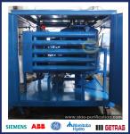 Large Capacity Vacuum Transformer Oil Purifier 12000L / H Movable