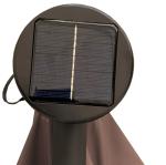 Garden Outdoor Hanging Umbrella Solar Panels LED Lighted