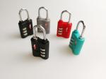 Safety TSA Approved Luggage Locks 3 Dials Number Lock For Travel Bag