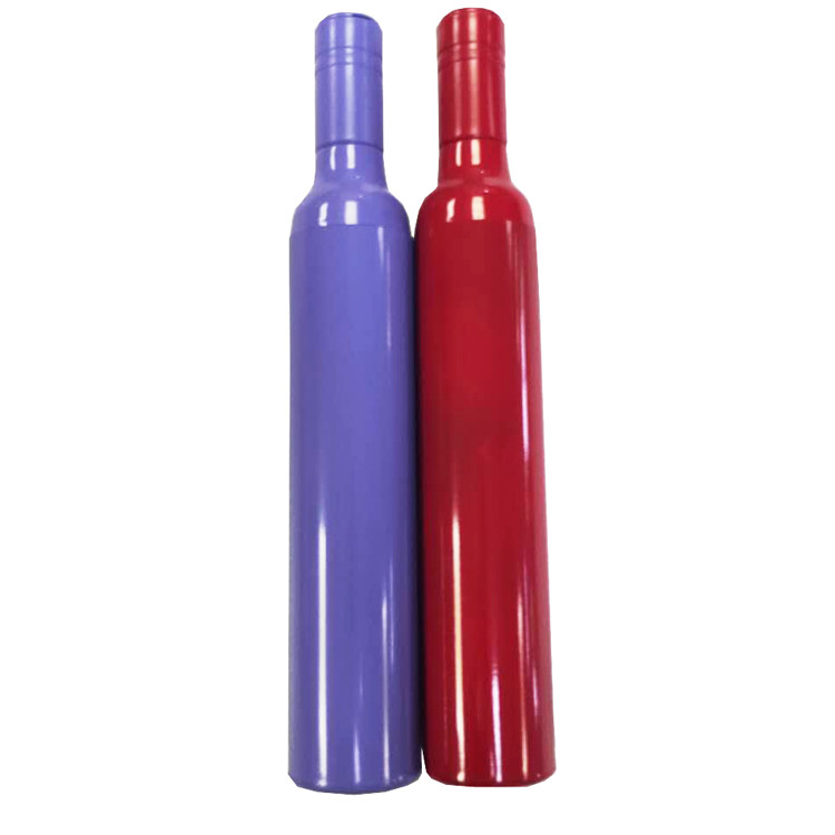 190T Polyester Manual Open Wine Bottle Umbrella Diameter 37in For Promotion
