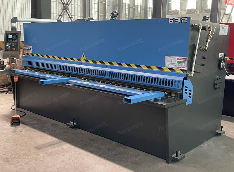 Manual Blade Gap Adjustment Swing Beam Metal Steel Hydraulic Shearing Machine With E21s Estun
