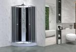 31''X31''X75'' Bathroom Shower Cubicle Tempered Glass