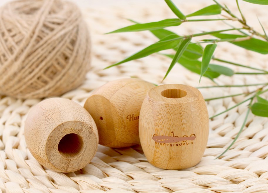 Home Eco friendly Natural Bamboo Toothbrush Holder 21cm