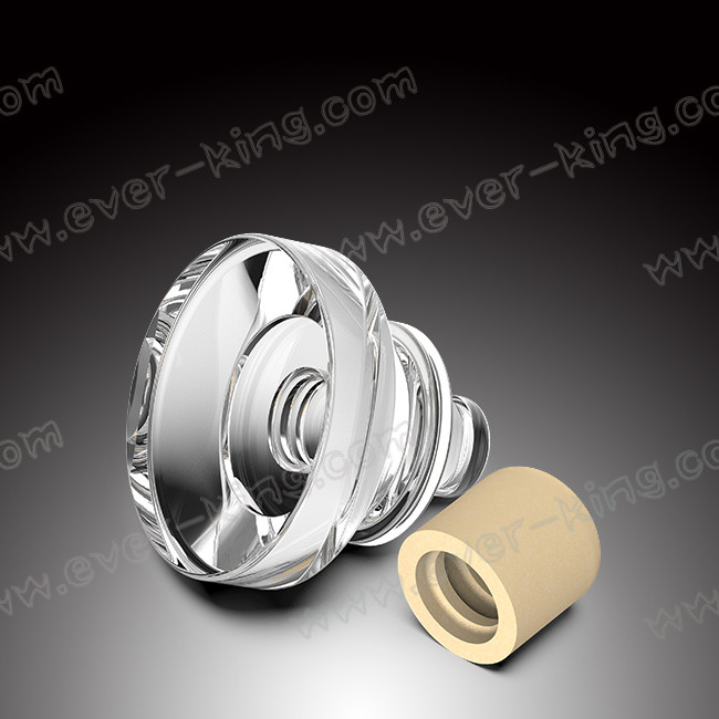 OEM Transparent Classic Glass Bottle Cap For Wine Liquor Bottle