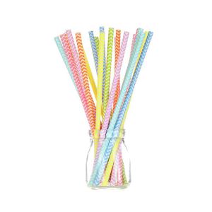 Quality Smooth Cutting Paper Party Straws Multi Layered Sturdy Water Resistant wholesale