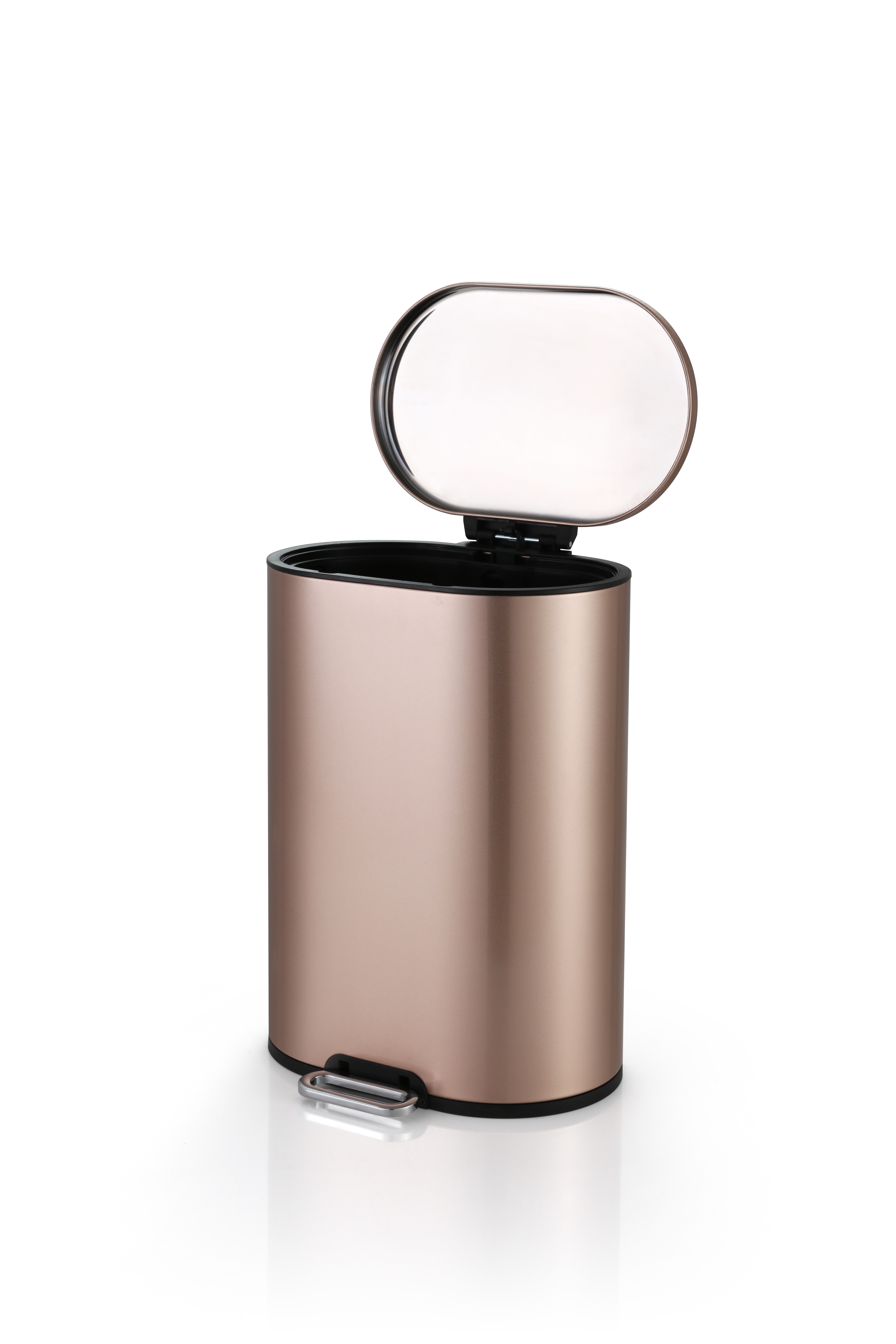 Anti Corrosion 1.58 Gallon Rose Gold Dustbin