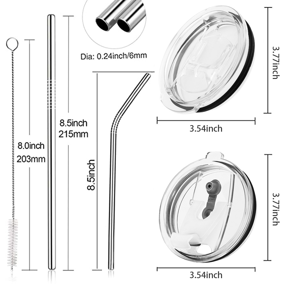 Popular 900ml Stainless Steel Vacuum Insulated Mug Portable Coffee Cup with Straw