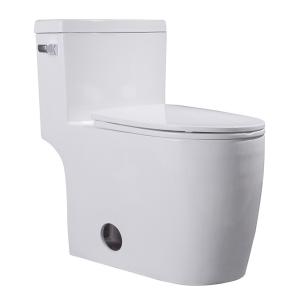 Quality Cupc S Trap One Piece Skirted Toilet Round Bowl Side Hole Siphon Flushing wholesale