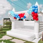 Commercial Grade Wedding White Bounce House For Outdoor Wedding Party Events