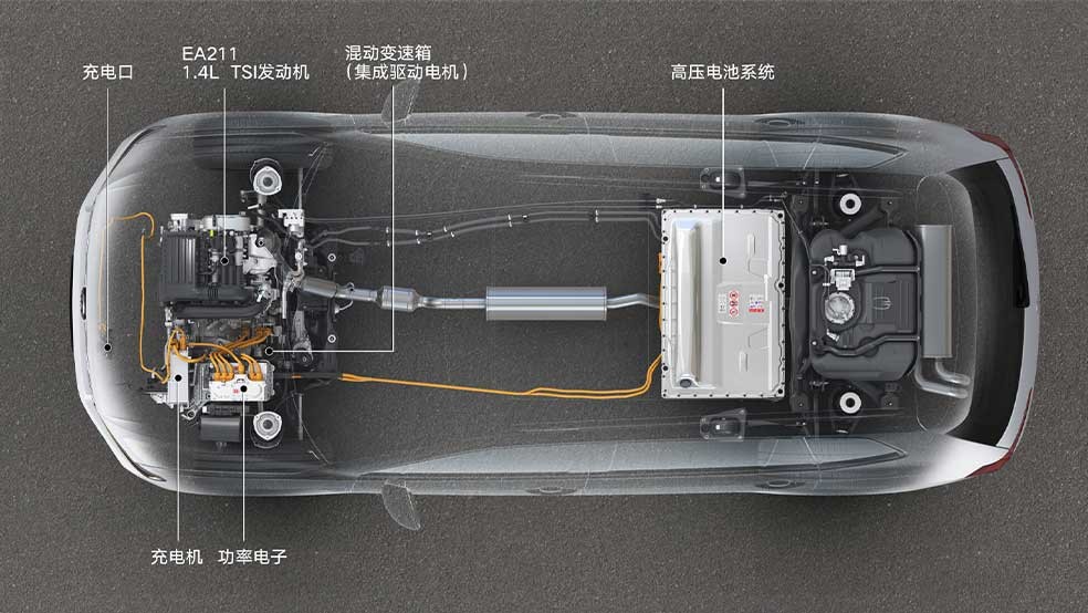 Sale 2024 VW Tiguan L PHEV 0km Used Electric Car with 4733mm Total Length Buy Sample at Paric