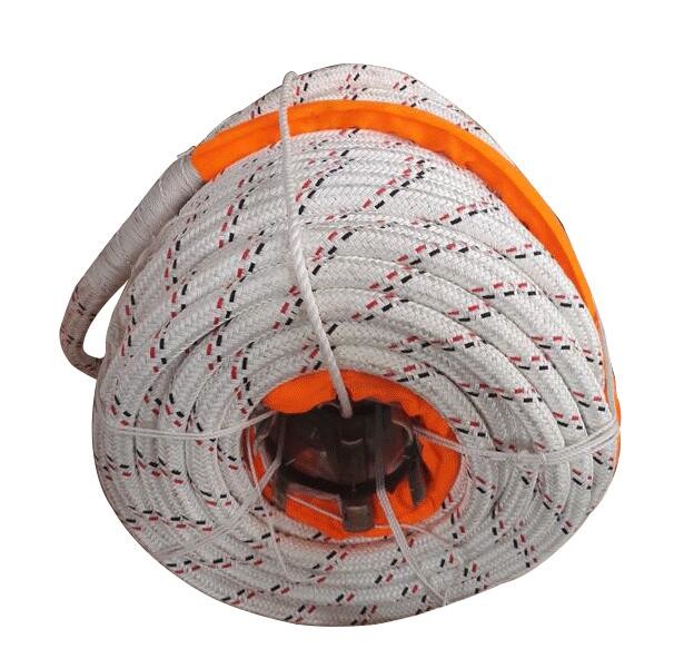 ABS Approved 12 Strand UHMWPE Rope With Double Braided Polyester Cover 32mmx500m