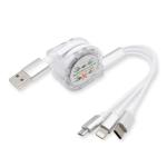 Universal Retractable Usb Charging Cable , Retractable Micro Usb Cable