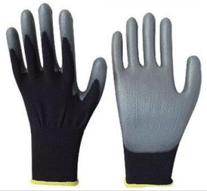 Quality PU Coated Black Nylon Gloves, PU Coated Nylon Gloves wholesale