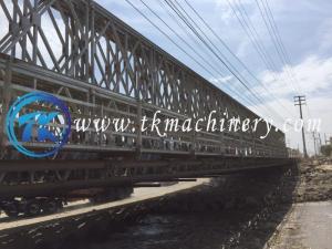 Quality Steel Bailey Bridge Double Lane 7.35m Compact 200 Similar Acrow Bridge Zb200 Model wholesale