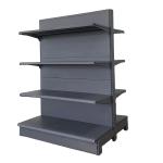 Factory Custom Fashionable gondola rack double sided shelves