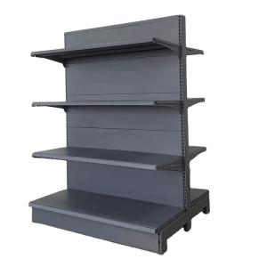 Quality Factory Customized Size Thickness Color Double-sided supermarket centre rack china gondola shelving super shop rack wholesale