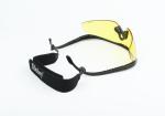 Yellow Mirrored Safety Glasses , Ultraviolet Protection Glasses Durable Flexible