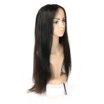 Smooth Genuine Long Virgin Hair Lace Wigs , Straight Lace Wigs Human Hair
