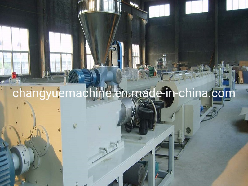 High Capacity Plastic PVC Pipe Line Twin-Screw Extruder Machine