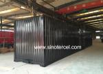 Capacity 50T Box Semi Trailer Storage Containers Air Brake