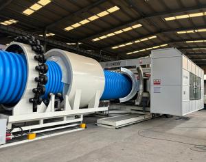 Quality OD2000 Large Size Plastic Corrugated Pipe Extrusion Line For Drainage, Sewage, Storm Water wholesale