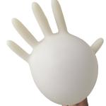 Waterproof Disposable Medical Latex Gloves Without Powder