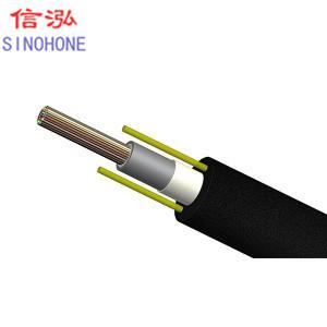 Quality FRP Steel Wire Fiber Drop Cable , 1 KM-5 KM Black Fiber Optic Cable wholesale