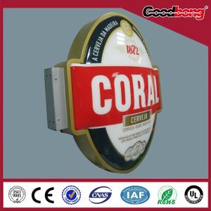 Quality New Promotion Acrylic Round Rotating Advertising Silk- screen Light Box wholesale