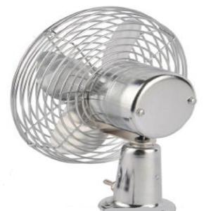 Quality Mini Electric Car Cooling Fan 6 Inch Oscillating 12v / 24v In Silver Color wholesale