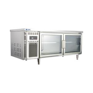 Quality Multi-climate 380L Undercounter Freezer Fridge Glass Door Workbench Prep Table Refrigerator wholesale