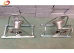 Cable Laying Equipment Straight Cable Pulling Roller With Nylon Wheel