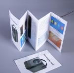 Folding Multi Page Brochure Custom Logo Fancy Printed Coated Paper