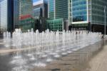 Outdoor Marble Dry Water Floor Fountains Alternate Dancing