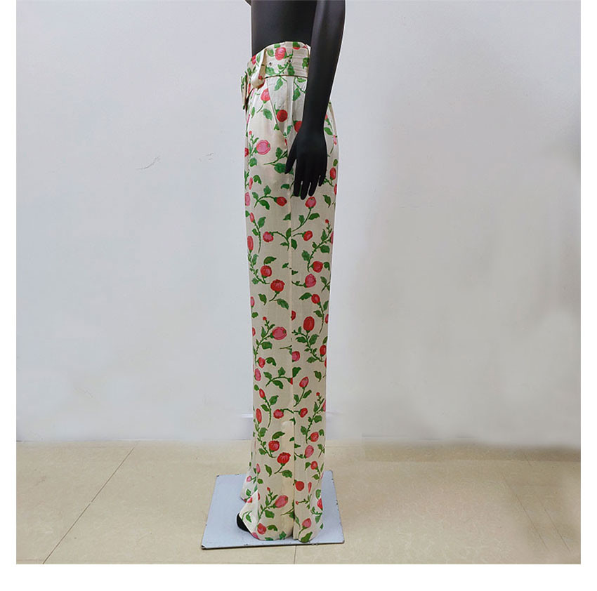Women Drapery Viscose Pants Women With High Slit