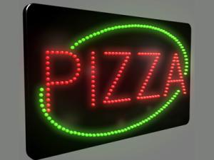 Quality 560x330mm business advertising flashing led illuminated sign wholesale