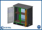 Two Compartment ISO9001 Grey RAL7035 Telecom Outdoor Cabinet
