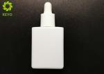 0.5OZ Glossy White Glass Small Essential Oil Bottles With Rubber Dropper