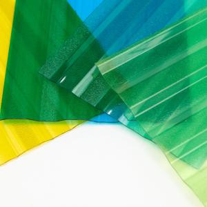 Quality Embossed Polycarbonate Board Roof Material UV Coated Blue wholesale