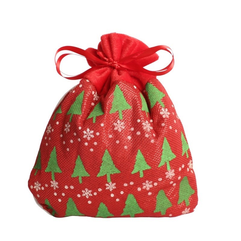 Customizable Sublimation Christmas Bags Santa Claus Gift Bag For Children