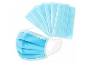 Quality Ordinary 3 Ply Face Mask , Disposable Earloop Face Mask Latex Free wholesale