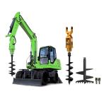 Excavator Attachment Powerful Earth Auger Ground Drill Dirt Rock