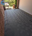 Outdoor 0.5 Lbs Per Tile Rigid Plastic Garage Floor Tile Chemical Resistant