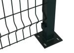 OHSAS 18001 Square Post 50*150mm Green Welded Wire Fence