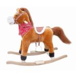Cute Children Rocking Horse Toys Sound Moving Mouth Tail Led Light Big