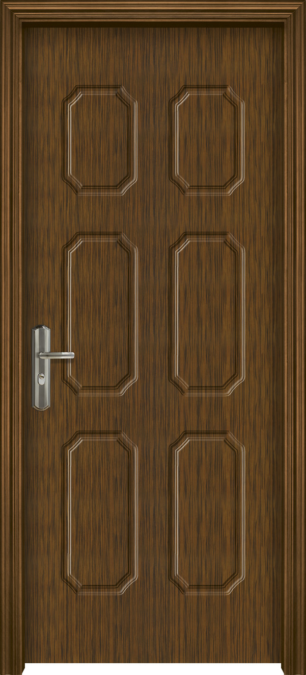 Standard Interior Modern Fire Rated Wooden Doors 60 Minutes Soundproof